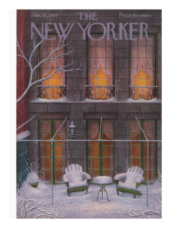 The New Yorker Cover - January 21, 1956 by Edna Eicke Pricing Limited Edition Print image
