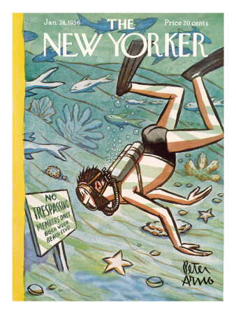 The New Yorker Cover - January 28, 1956 by Peter Arno Pricing Limited Edition Print image