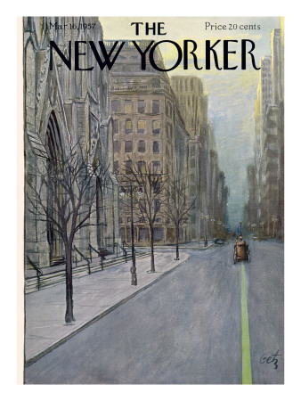 The New Yorker Cover - March 16, 1957 by Arthur Getz Pricing Limited Edition Print image
