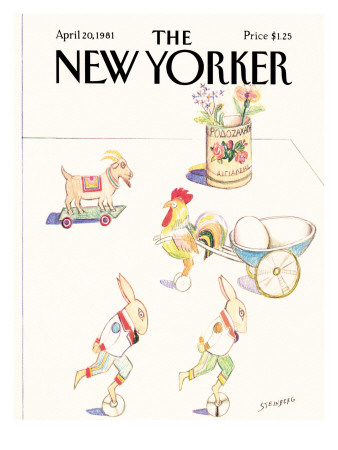 The New Yorker Cover - April 20, 1981 by Saul Steinberg Pricing Limited Edition Print image