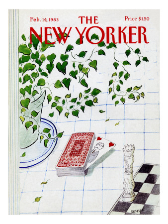 The New Yorker Cover - February 14, 1983 by Jean-Jacques Sempé Pricing Limited Edition Print image