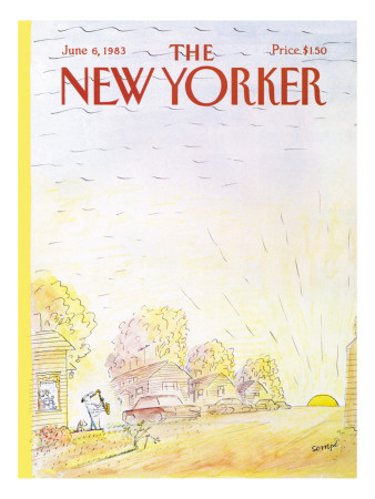 The New Yorker Cover - June 6, 1983 by Jean-Jacques Sempé Pricing Limited Edition Print image
