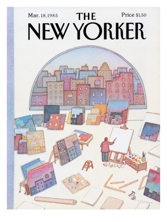 The New Yorker Cover - March 18, 1985 by Lonni Sue Johnson Pricing Limited Edition Print image
