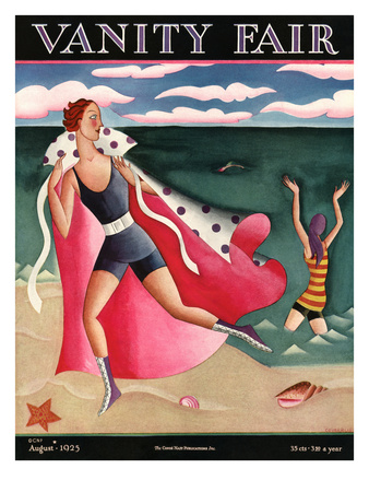 Vanity Fair Cover - August 1925 by Miguel Covarrubias Pricing Limited Edition Print image