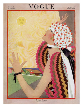 Vogue Cover - July 1922 by George Wolfe Plank Pricing Limited Edition Print image