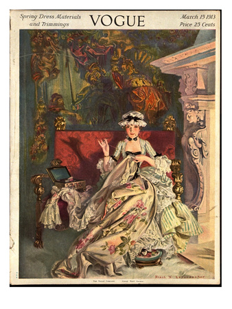 Vogue Cover - March 1913 by Frank X. Leyendecker Pricing Limited Edition Print image