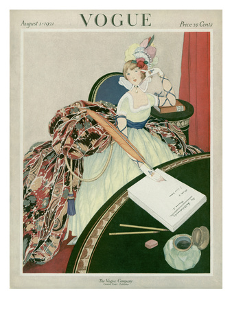 Vogue Cover - August 1921 by George Wolfe Plank Pricing Limited Edition Print image