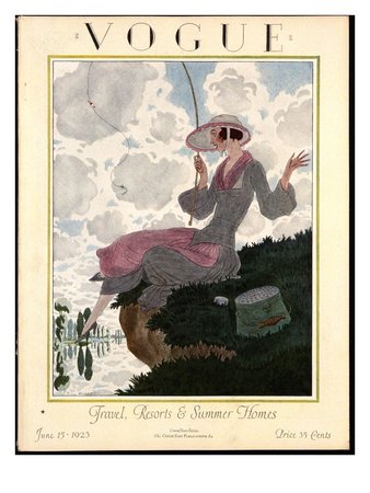 Vogue Cover - June 1923 by Pierre Brissaud Pricing Limited Edition Print image