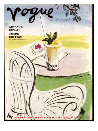 Vogue Cover - June 1938 by Carl Eric Erickson Pricing Limited Edition Print image