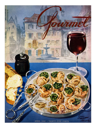 Gourmet Cover - April 1949 by Henry Stahlhut Pricing Limited Edition Print image