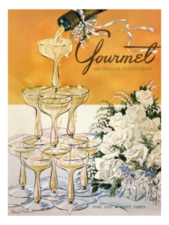 Gourmet Cover - June 1952 by Henry Stahlhut Pricing Limited Edition Print image