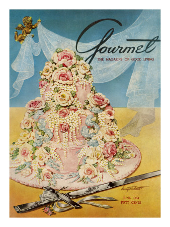 Gourmet Cover - June 1954 by Henry Stahlhut Pricing Limited Edition Print image