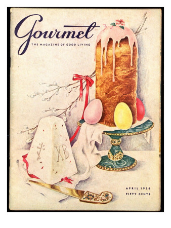 Gourmet Cover - April 1956 by Hilary Knight Pricing Limited Edition Print image