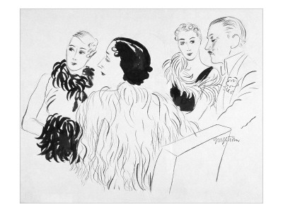 Vogue - February 1933 by R.S. Grafstrom Pricing Limited Edition Print image