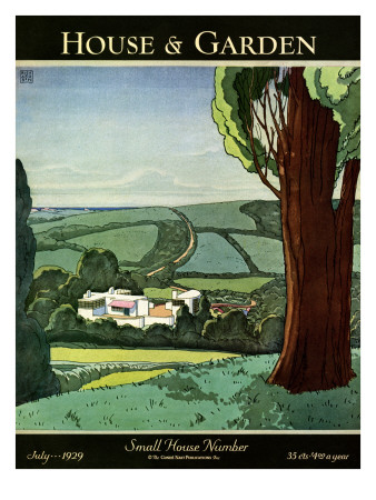 House & Garden Cover - July 1929 by Harry Richardson Pricing Limited Edition Print image
