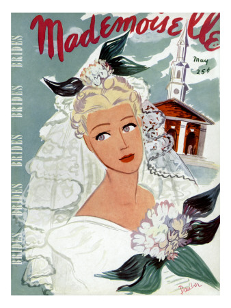 Mademoiselle Cover - May 1937 by Elizabeth Dauber Pricing Limited Edition Print image