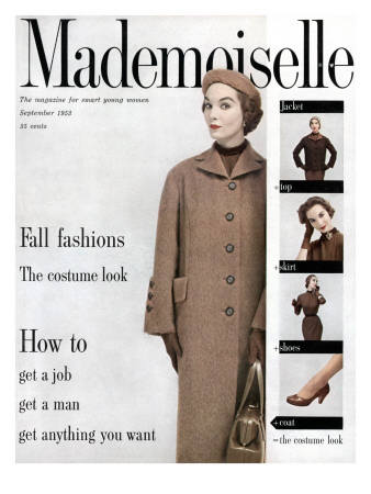 Mademoiselle Cover - September 1953 by Stephen Colhoun Pricing Limited Edition Print image