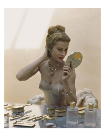 Vogue - April 1947 by John Rawlings Pricing Limited Edition Print image
