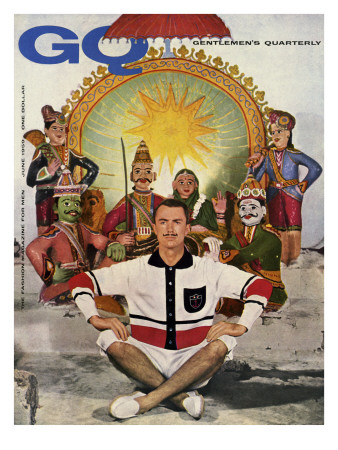 Gq Cover - June 1959 by Emme Gene Hall Pricing Limited Edition Print image