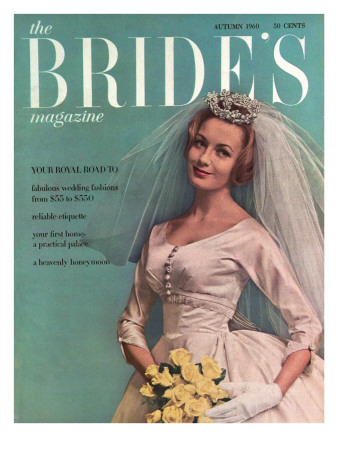Brides Cover - August 1960 by Eveyln Hofer Pricing Limited Edition Print image