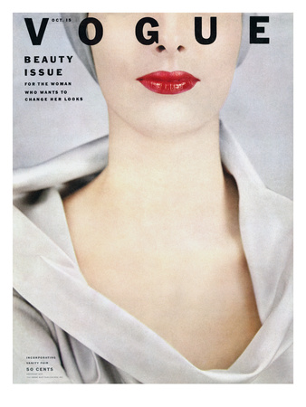Vogue Cover - October 1952 by Erwin Blumenfeld Pricing Limited Edition Print image