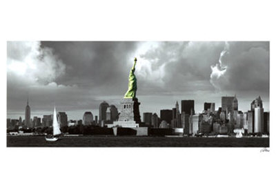 Statue Of Liberty, New Downtown Panora by Igor Maloratsky Pricing Limited Edition Print image