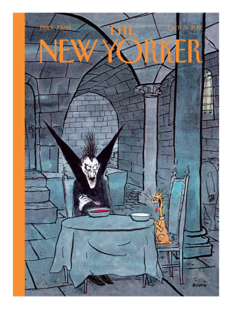 The New Yorker Cover - October 31, 2011 by George Booth Pricing Limited Edition Print image