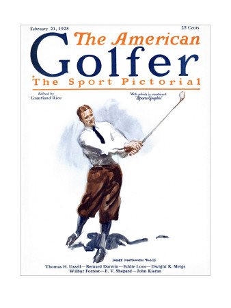 The American Golfer February 21, 1925 by James Montgomery Flagg Pricing Limited Edition Print image
