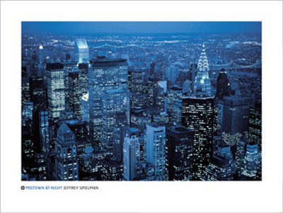 Midtown At Night by Jeffrey Spielman Pricing Limited Edition Print image