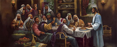 Black Last Supper Panel by T. C. Chiu Pricing Limited Edition Print image