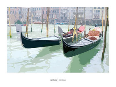 Gondolas by Jan Lens Pricing Limited Edition Print image