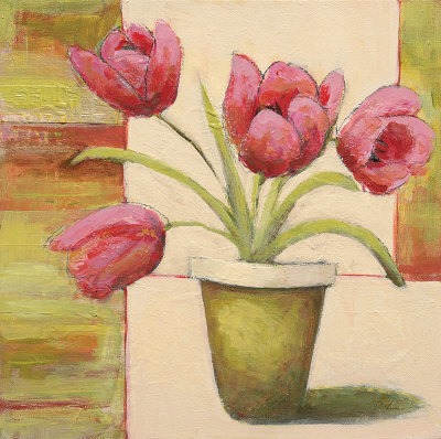 Potted Tulip by Claire Lerner Pricing Limited Edition Print image