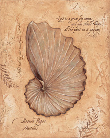 Brown Paper Nautilus by Stephanie Marrott Pricing Limited Edition Print image