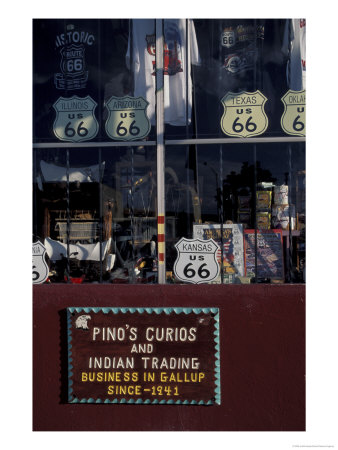 Route 66 Storefront, Gallup, New Mexico, Usa by Judith Haden Pricing Limited Edition Print image