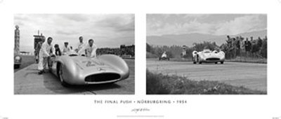 The Final Push, Nurburgring, 1954 by Leigh Wiener Pricing Limited Edition Print image