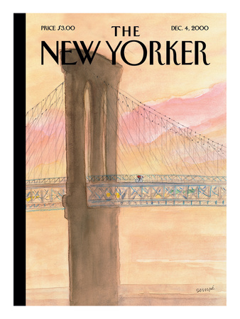 The New Yorker Cover - December 4, 2000 by Jean-Jacques Sempe Pricing Limited Edition Print image