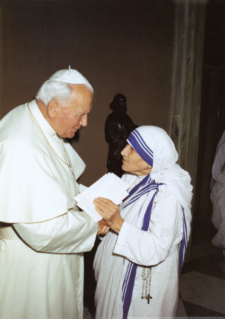 Pope John Paul And Mother Teresa by P. Grist Pricing Limited Edition Print image
