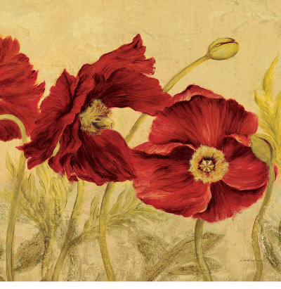 Jacquard Poppies Ii by Laurel Lehman Pricing Limited Edition Print image