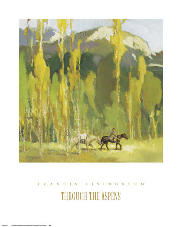 Through The Aspens by Francis Livingston Pricing Limited Edition Print image