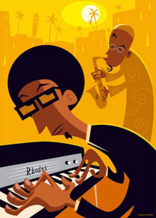 Jazz A Gogo by Charlie Adam Pricing Limited Edition Print image