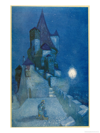 The Grail Appears To Titurel Illuminated In The Air Near The Castle by Willy Pogany Pricing Limited Edition Print image