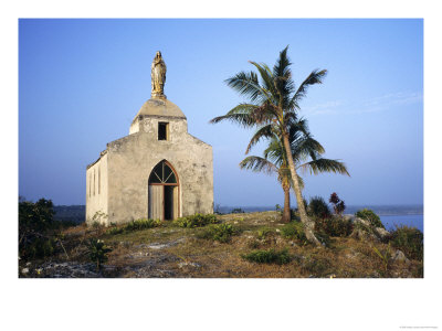 Exterior Of Cliffside Catholic Chapel, New Caledonia by Holger Leue Pricing Limited Edition Print image