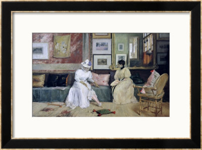 A Friendly Call by William Merritt Chase Pricing Limited Edition Print image