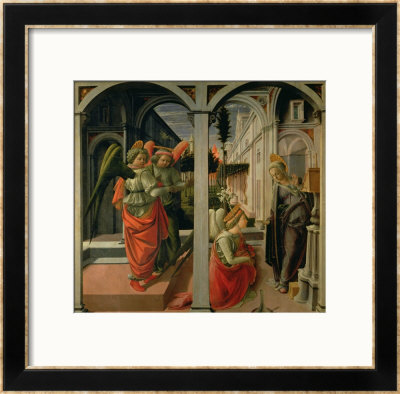 Annunciation, Circa 1445 by Fra Filippo Lippi Pricing Limited Edition Print image