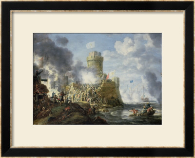 Turks Storming A Seaport, 1641 by Bonaventura Peeters Pricing Limited Edition Print image