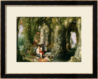 A Fantastic Cave With Odysseus And Calypso by Jan Brueghel The Elder Pricing Limited Edition Print image