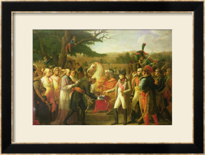 Napoleon Bonaparte Receiving The Keys Of Vienna At The Schloss Schonbrunn, 13Th November 1805, 1808 by Anne-Louis Girodet De Roussy-Trioson Pricing Limited Edition Print image