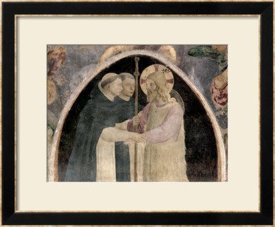 Christ Welcomes Two Dominican Friars by Fra Angelico Pricing Limited Edition Print image