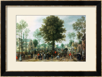 Frederick V And His Bride Elizabeth Entering Zeeland, May 1613 by Sebastian Vrancx Pricing Limited Edition Print image