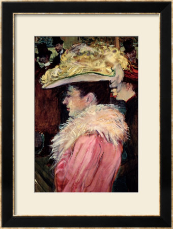 The Dance Of The Moulin Rouge: Detail Of An Elegant Woman Dressed In Pink, 1889-90 by Henri De Toulouse-Lautrec Pricing Limited Edition Print image